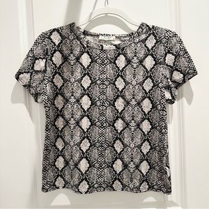 Olivia Rae Fitted Snake Print T